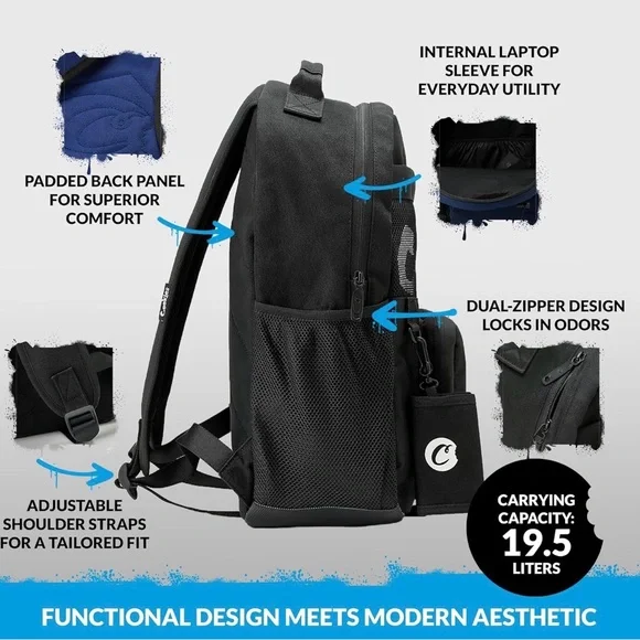 Cookies Kids' Stylish Blue Backpack - Picture 2 of 8